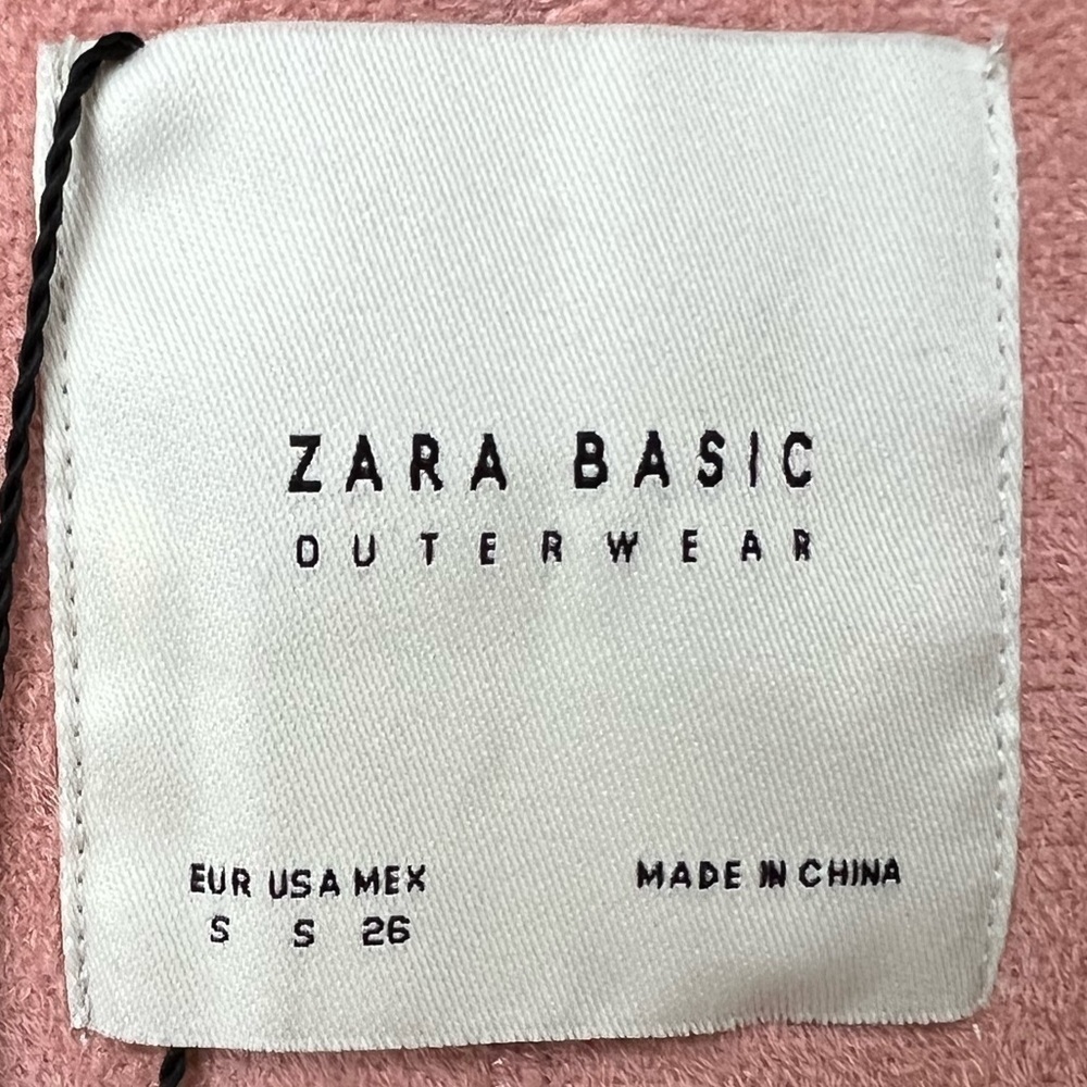 Zara Basic Shearling Double Sided Long Coat with … - image 4